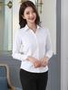 Women's Plus Velvet Warm Long Sleeve Professional Shirt for Autumn and Winter