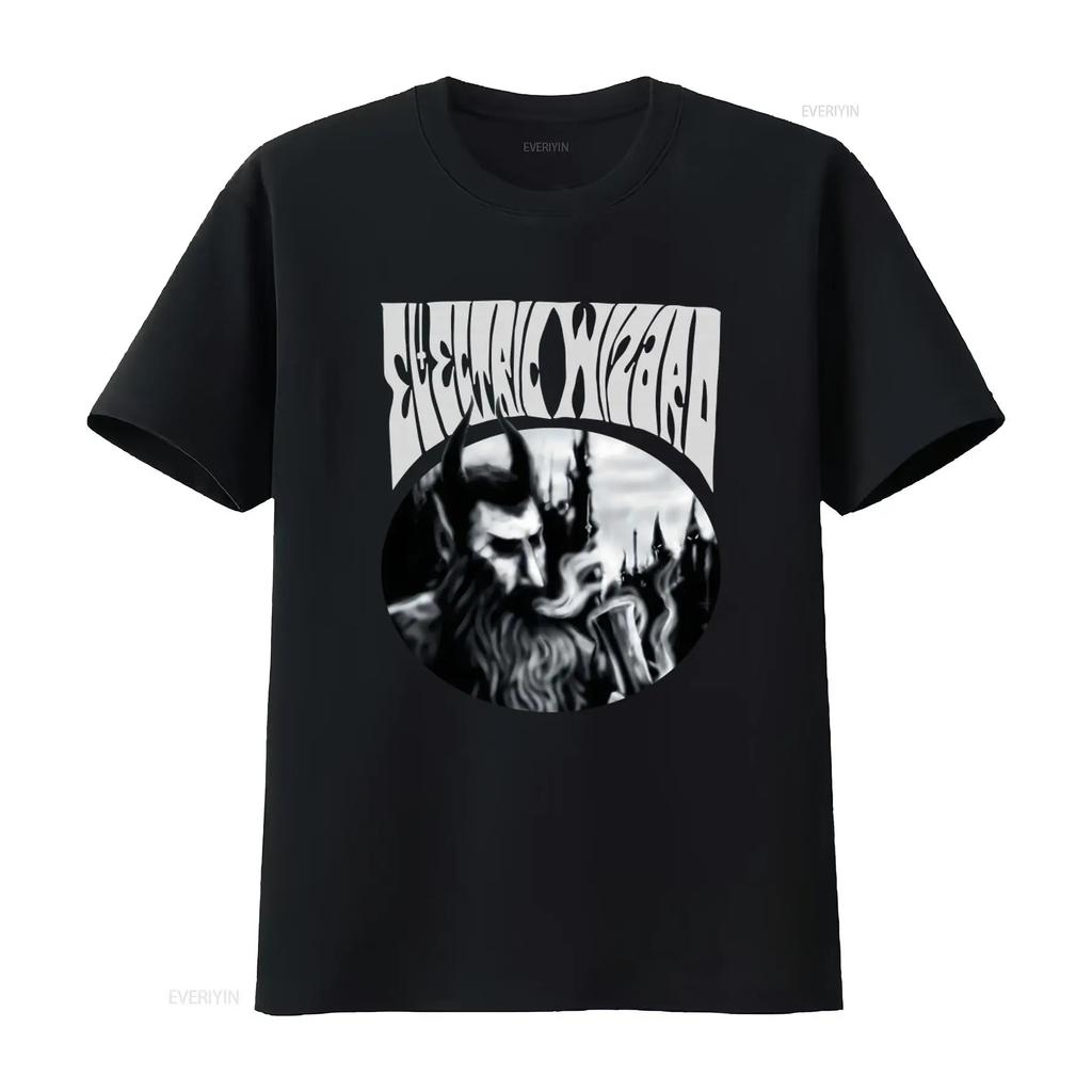 Electric Wizard Ultra Cotton T Shirt with Dopethrone Design Vintage Washed Fashion Breathable Graphic Stretched Homme Casual