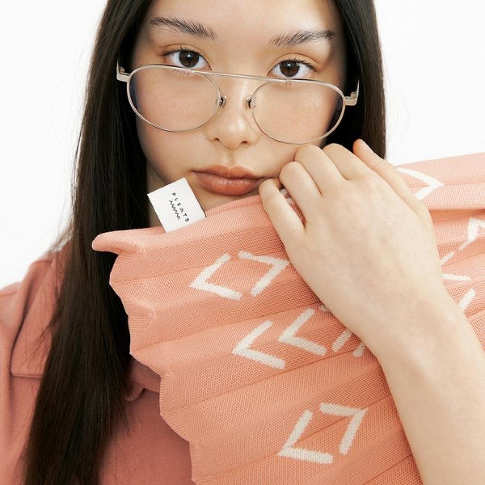 Pleatsmama Shoulder Bag Peach Fuzz