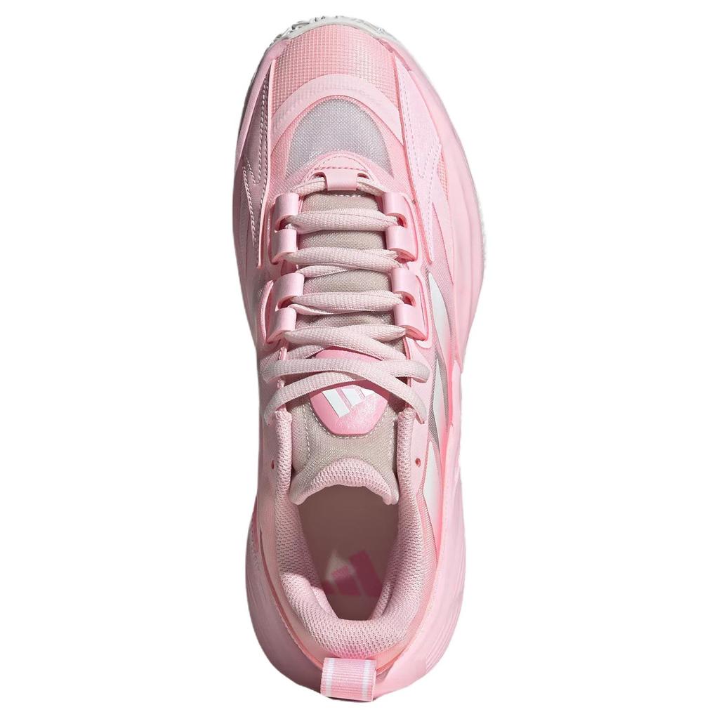 Adidas Xenoburst Všestranné Pohodlné Prodyšné Odpružené Basketbalové Boty s Nízkým Svrškem Unisex Tenisky Růžové JR4376