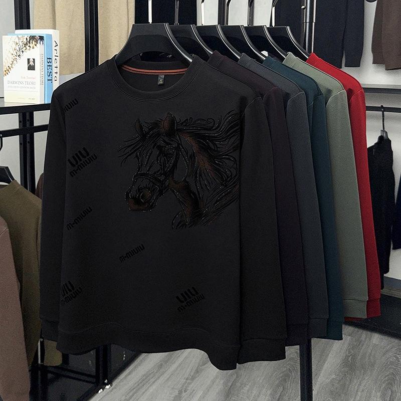 Men's Trendy Long Sleeve T-Shirt Personalized Hoodie
