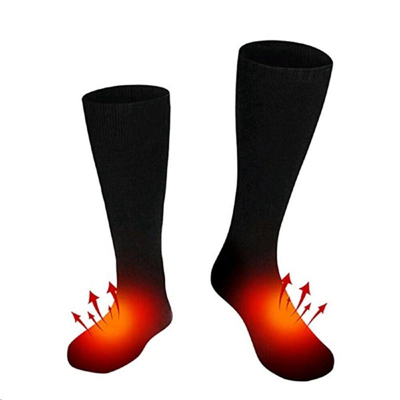 Electric Heated Socks Battery Powered Thermal Cotton Winter Cold Weather Foot Warmer For Hiking Hunting Ice Fishing