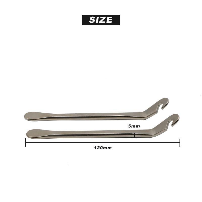 Bicycle Tire Repair Tools Cycling Portable Steel Lever Curved Cycling Tyre Lever Hooks Bike Wheel Opener Remover Accessories