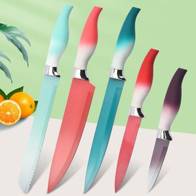 5Pcs Knife Sets Kitchen Knives Set Chef Knives Kitchen Bread Slicing Knife Fruit Boning Cutter Serrated Meat Knife