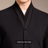 Antonio Men's Faux Two-Piece Double Collar Knit Jacket