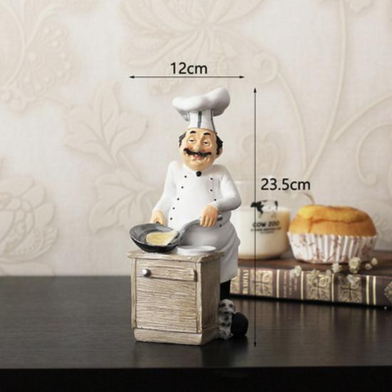American Chef Doll Soft Figurine - Dessert & Pastry Shop Display Model