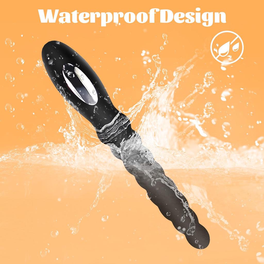 Silicone Bead Butt Plug & Anal Vibrator for Men and Women