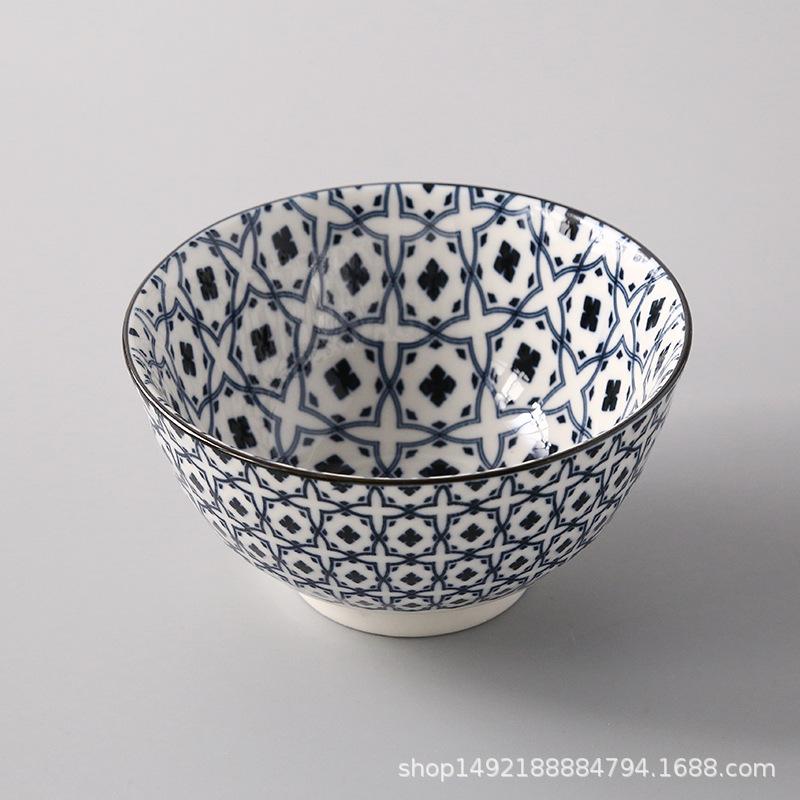 

Чаша для риса с резьбой, бытовая маленькая миска и керамическая салатница Wind, миска для знаменитостей, миска для рисовой каши 4.5 inch