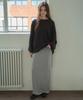 CITTA Wool Blend Comfort-Fit Waffle Long-Sleeve T-Shirt_Ctt392(5Color)