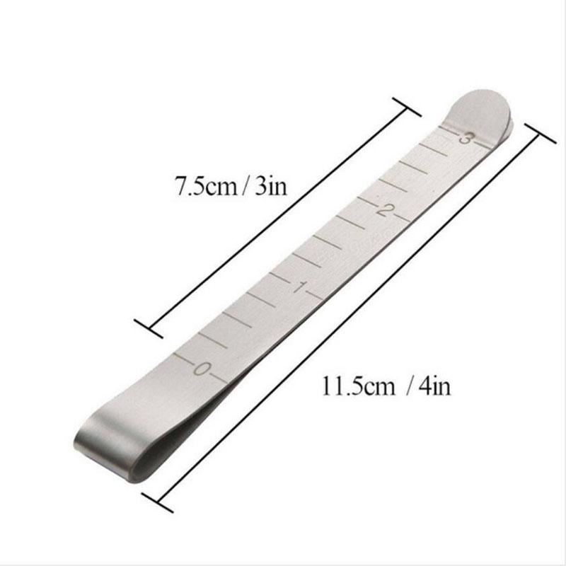 5Pcs/Pack Metal Sewing Crimping Clip Stainless Steel Ruler Measurement Clips
