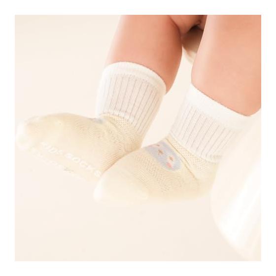 [MOMSMENU] Baby Socks, Summer Baby Socks, Cotton, Cute, Non-Slip, Easy To Wear, 8cm To 16cm, Newborns To 5 Years Old, Set of 6 Pairs