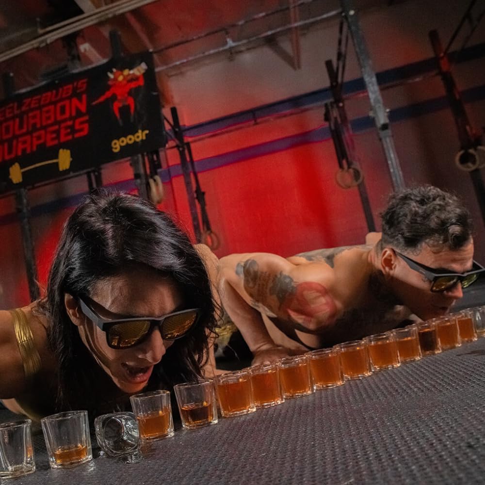 Goodr Sunglasses BFG Series Polarized UV No Color Mirror for Men and for Mountain Outdoors Bourbon [goodr] Lightweight, Lenses, Protection,