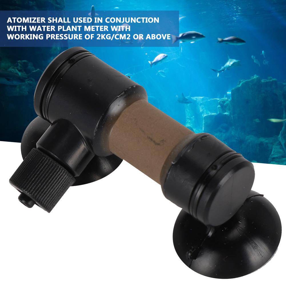 Plastic Black Aquarium Carbon Dioxide Refiner   Ceramic Tube Fish   Simple CO2 Atomizer Accessory