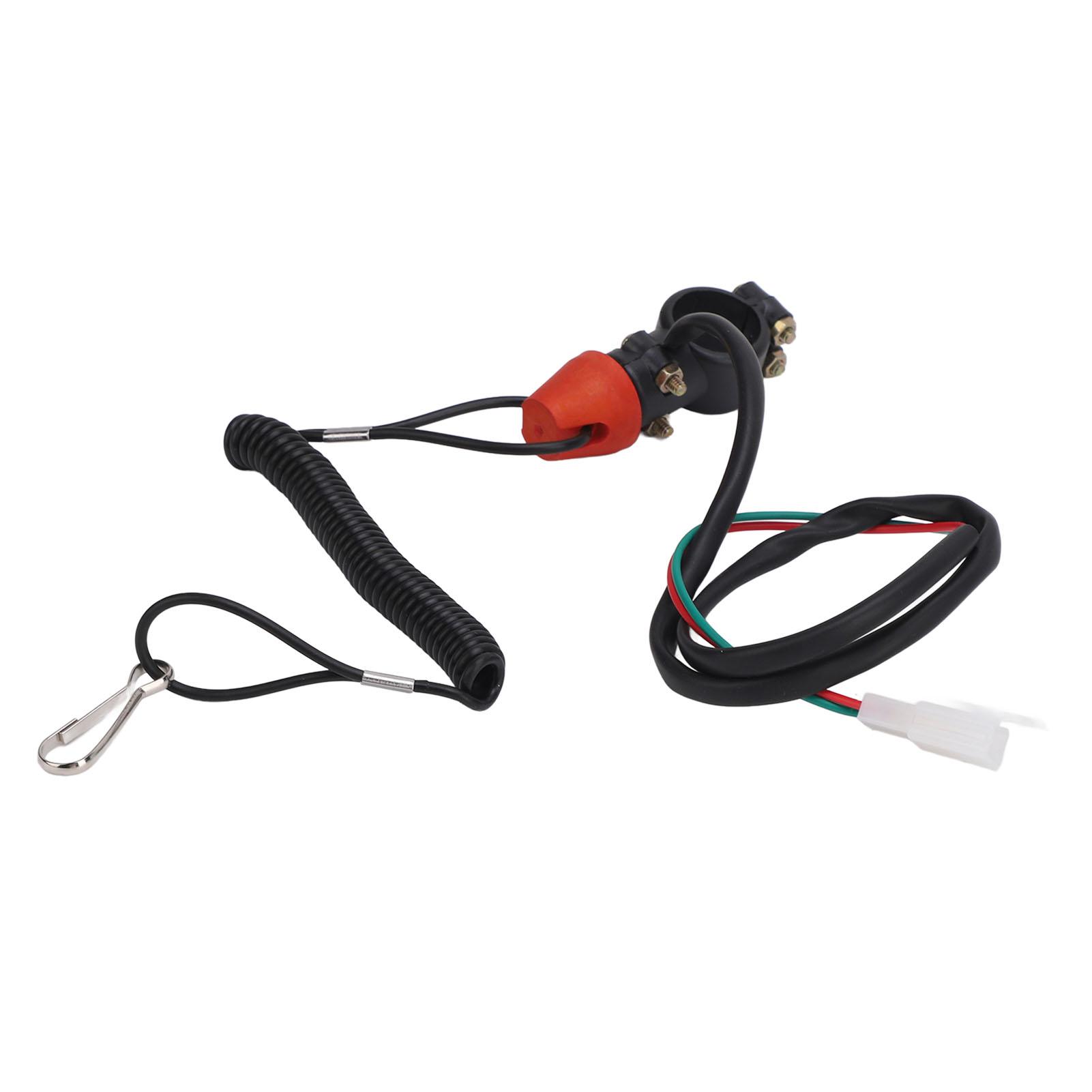 

22mm Engine Cord Lanyard Kill Stop Switch Safety Tether 2 Pin Universal Engine On Off Kill Switch Emergency Lanyard for