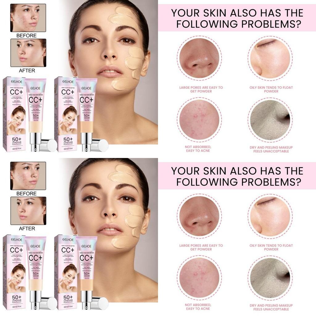 Eelhoe Natural Cc Cream Waterproof Hydrating And Moisturizing Skin Repair For Radiant Complexion