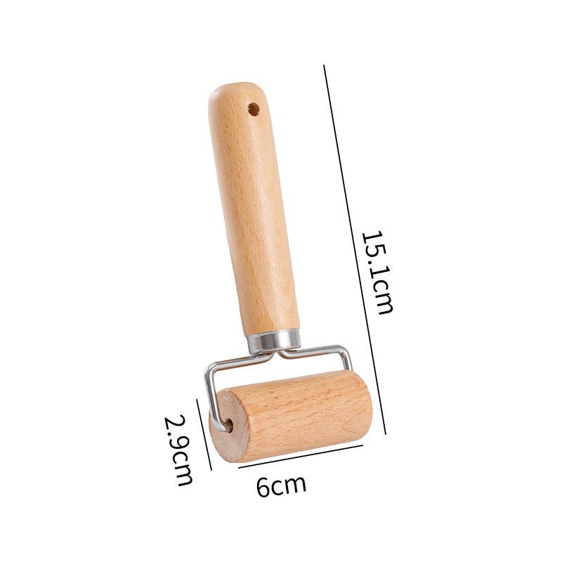 Ru Han Double-Headed Beech Wood Rolling Pin