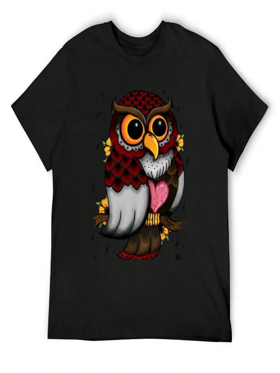 Owl Shirt T-Shirt Graphic T Shirts Animal Prinfor Boys Louboutins unisex Clothing S разноцветный