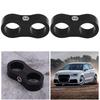 KIMISS AN10 Aluminum Alloy Hose Separator Clamp Fitting Adapter Bracket Universal (Black)