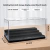 Works With featuring Lego detachable step transparent acrylic dust-proof ornaments transparent cover display storage box joytoy
