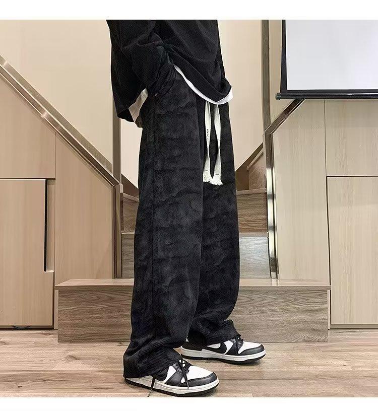Japanische Retro-Hose Herren Frühling und Herbst Tide Marke Lässige Sport-Freizeithose Herren Locker Gerade Fallend Weitbeinige Hose