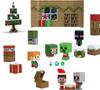 Mattel Minecraft Mob Kopf Mini Adventskalender mit 24 Überraschungs-Actionfiguren & Zubehör, Inklusive Steve/Weihnachtsgeschenk