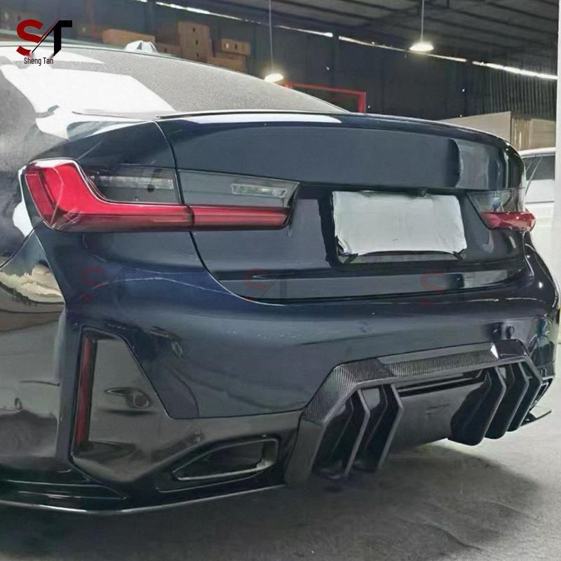 BMW 3 Series G20/G28 Carbon Fiber FD Style Rear Bumper Diffuser Tail Lip