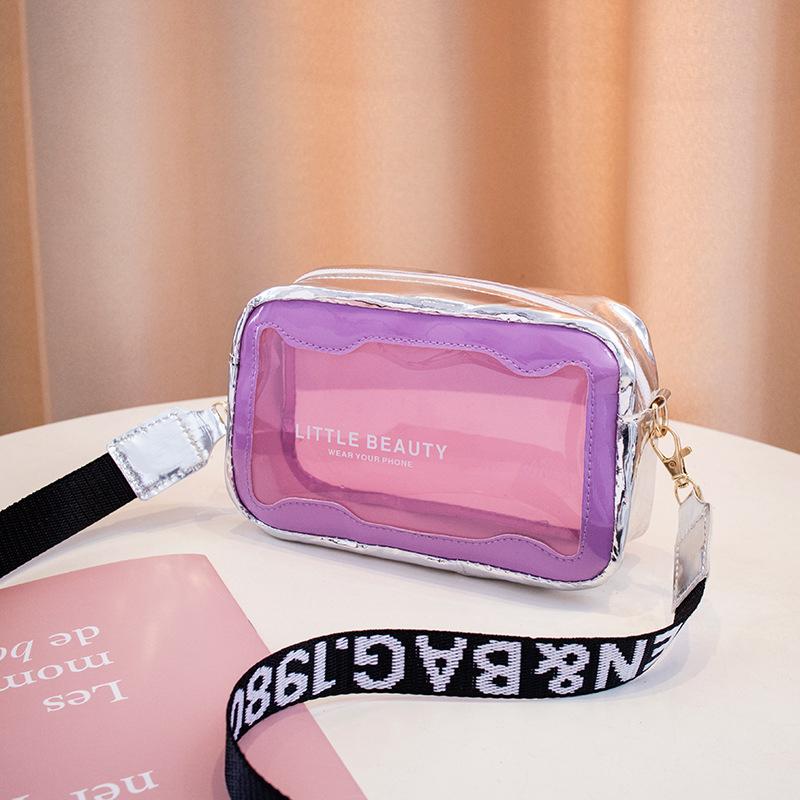 Summer Transparent Jelly Bag Trend Women'S Clear Pvc Crossbody Bag Ladies Shoulder Bag Messenger Beach Bag