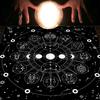 Square Flannelette Tarot Altar Cloth Board Game Pad Astrological Oracles Pad Table Cover Card Mat Divinations Tablecloth