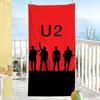 Rock U-U2 Band Music Towel Soft Pool Gift For Travel Gym Shower Camping Quick Dry Sports Large Beach Towels