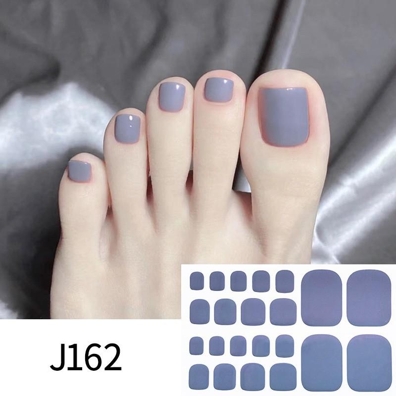Solid-color Toenail Stickers, Macarons, Full-toe Toenail Stickers, Mixed Nail Plates, Starry Nail Art