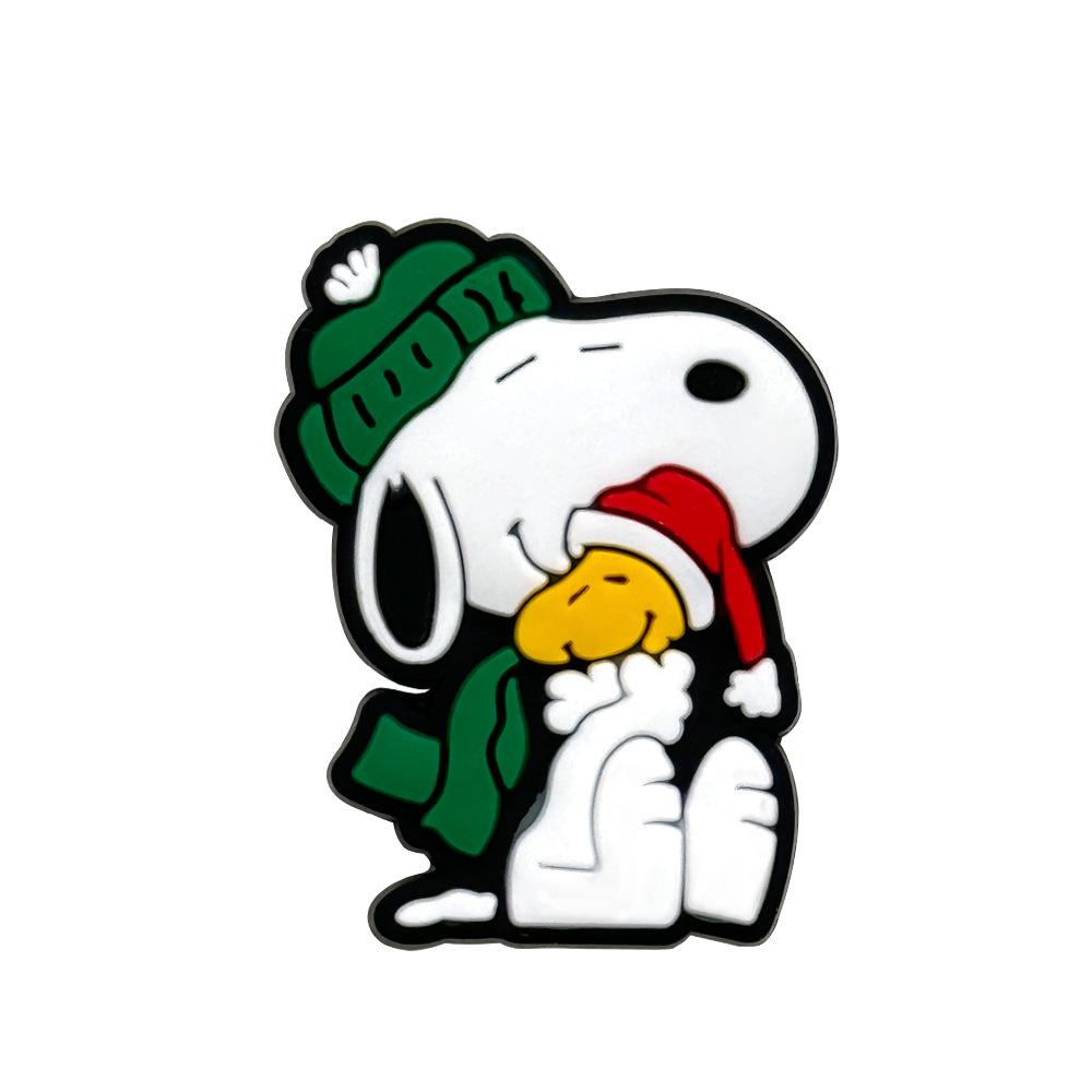 MINISO Verspielte Snoopy Cartoon Schuhanhänger Dekorative Accessoires für PVC Clog Sandalen - Anime Inspirierte DIY Bastelaccessoires