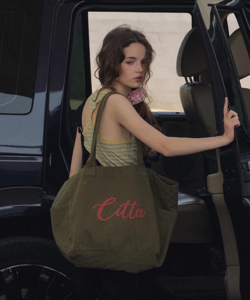 Citta Colorful Canvas Bag_Cta952(Khaki)