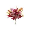 Artificial Berry Pumpkin and Maple Leaf Stem 30cm Halloween Party Decoration Floral Arrangement for Seasonal Home and Event Decor