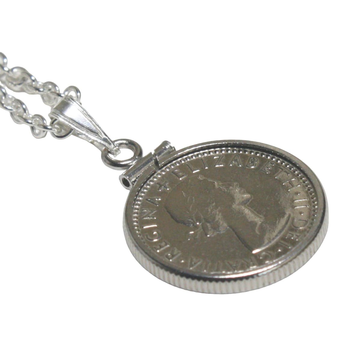 

Запонки Британська Шість Пенсів Срібний Кулон [Майстерня Камакура]