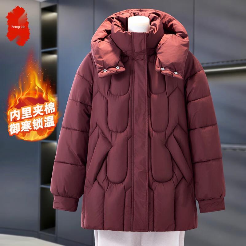 Women s Mid-Length Padded Winter Coat 3XL