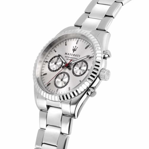 Black Friday [Official] Maserati Competizione Stainless Steel Multifunction Men's Watch R8853100018, 10 ATM Water Resistance, Japanese Movement, 2-Yea