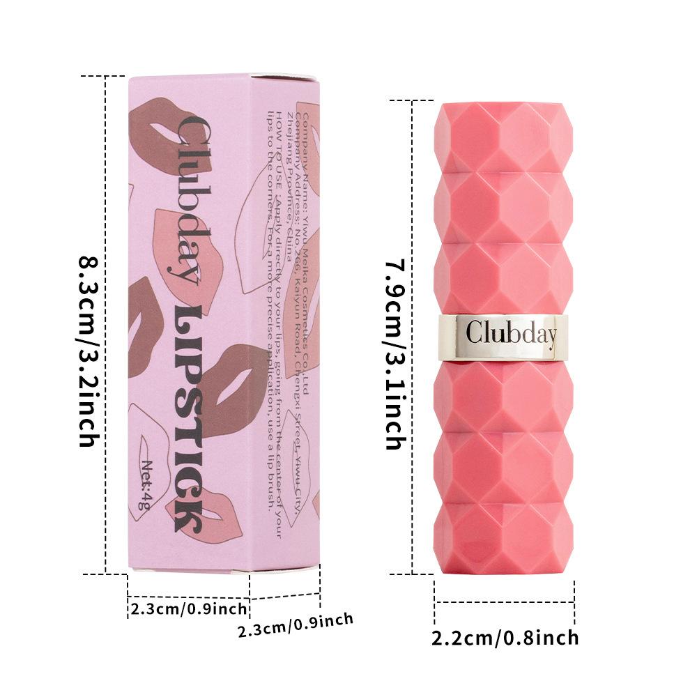 Clubday Diamond Matte Lipstick Foreign Trade Non-fading Non-stick Velvet Matte Color Lipstick
