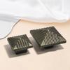 Heavy Duty Zinc Drawer Pulls with Retro Square Design Easy Installation Cupboard Handles for Furniture Hardware