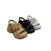 Thick-soled Heightening 8CM Sandals Women's 2025 Summer New Light Luxury Casual Versatile Sandals Breathable Women's Shoes Muffin Shoes