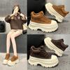 Hoge casual schoenen herfst en winter nieuw dikke zool kleine fleece lichtgewicht board schoenen
