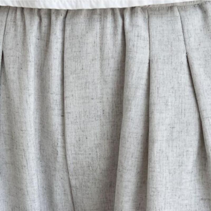 Shop  Women Linen Waistband Pleated Wide Pants Wdm Wpt Kyi80173