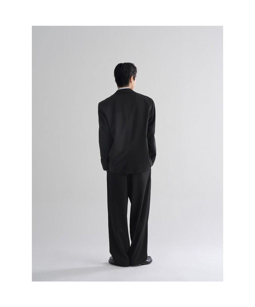 8seconds [Everyday Slacks] Wide Fit Spring Setup Slacks Black