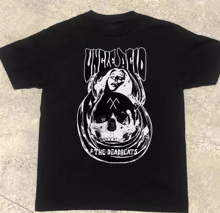 Vtg Uncle Acid & The Deadbeats Band Music Tour Cotton Black Shirt Unisex T-Shirt XXXXL
