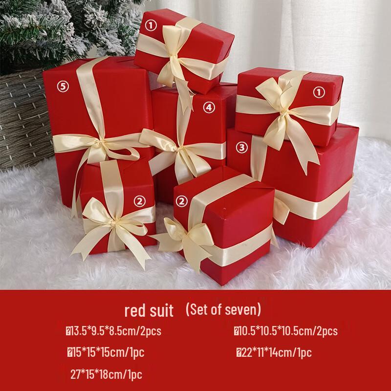 HEIXIE Luxury Flocked Snowfall Christmas Tree Set