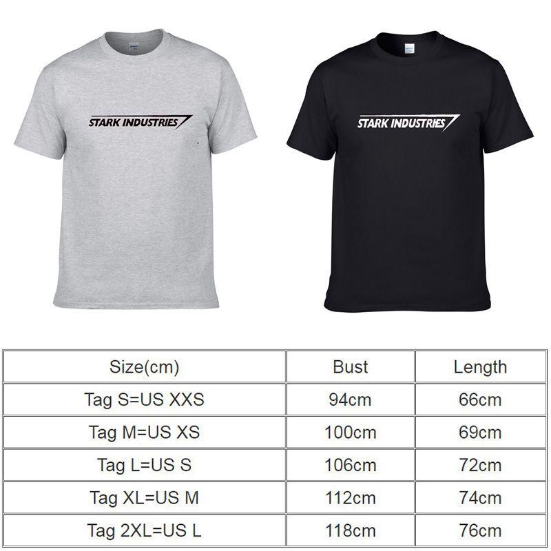 Premium Cotton Blend Iron Man Stark Industries Short Sleeve T-shirt For Avengers Fans