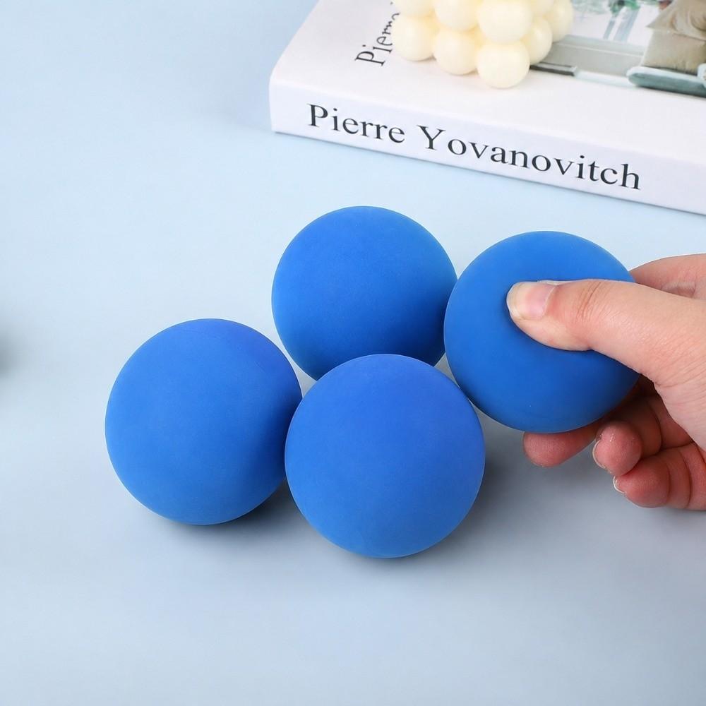 4pcs Blue Squash Ball Rubber Trigger Point Ball Portable Squash Training Ball Reaction Training