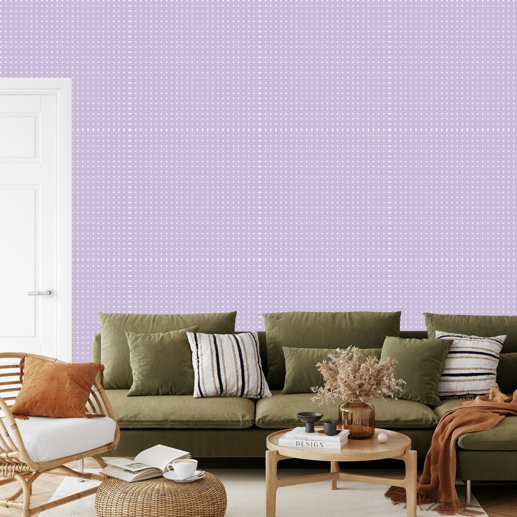 Lavender Dots Wallpaper for Living Room and Bedroom 50x1000