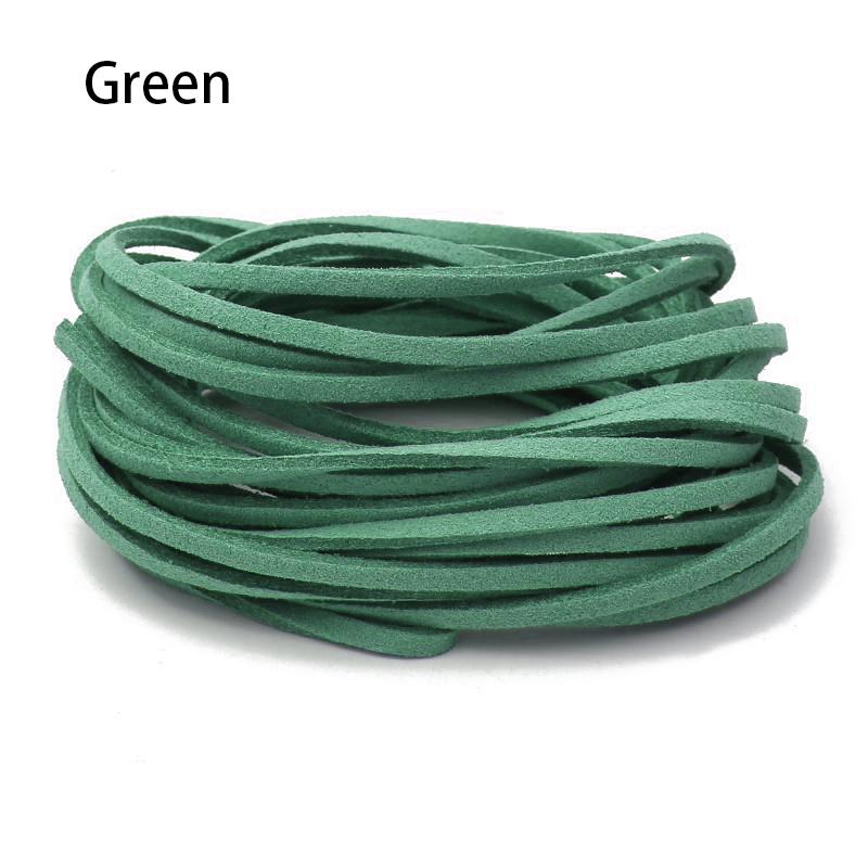 10 Meters 3mm Flat Faux Suede Braided Cord Korean Velvet Leather DIY Handmade Beading Bracelet Jewelry Making Thread String Rope