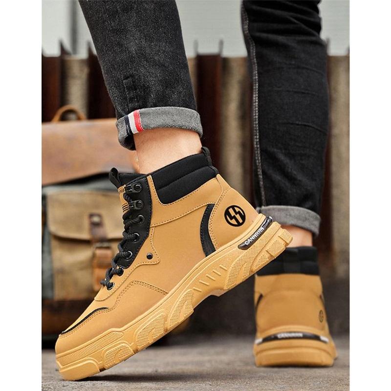 High-top Martin Boots, Men's Shoes, Tooling Shoes, Men's British Style Thick-soled Short Boots