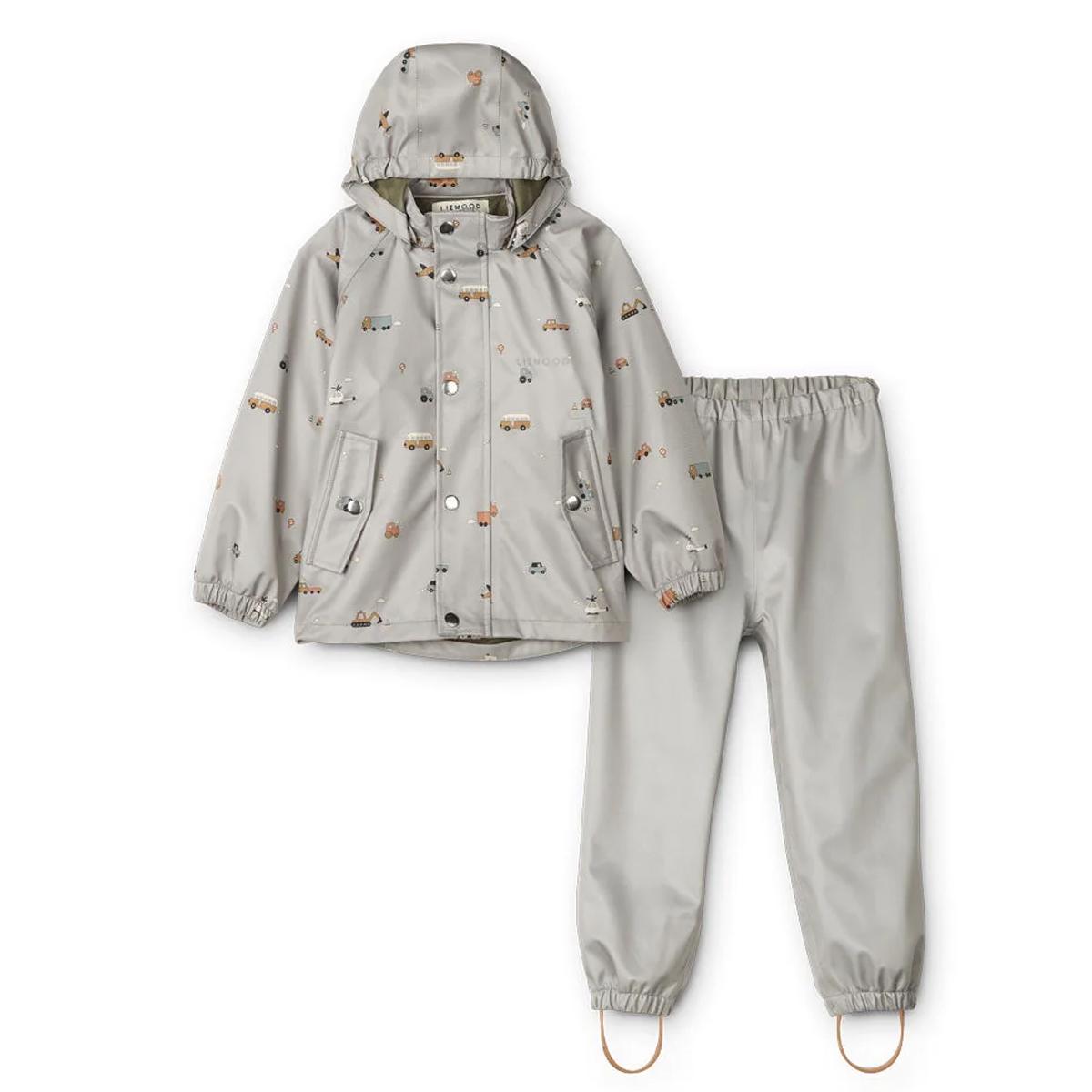 

Детский водонепроницаемый комплект софтшелл парка LW14662 4 AÑOS серый